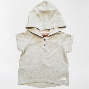 7 for All Mankind Short Sleeve Hoodie Size 12M